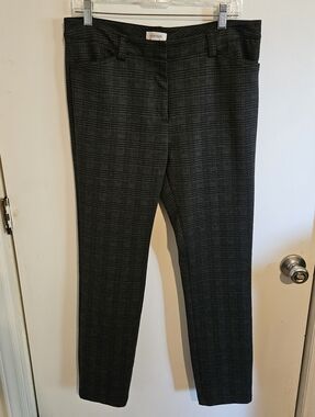 Calvin Klein Gray Plaid Dress Pants – Classic Workwear Size 12
